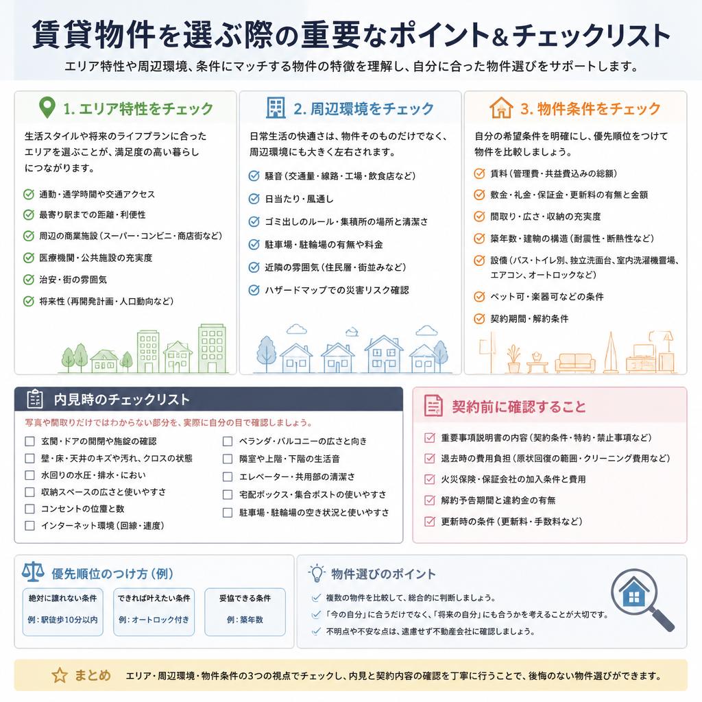 理想の物件を見つけるポイント