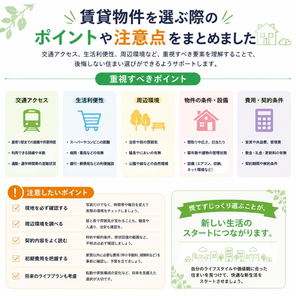 物件選びのポイントとは？