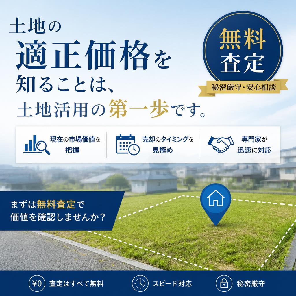 無料査定であなたの土地の価値を把握しよう