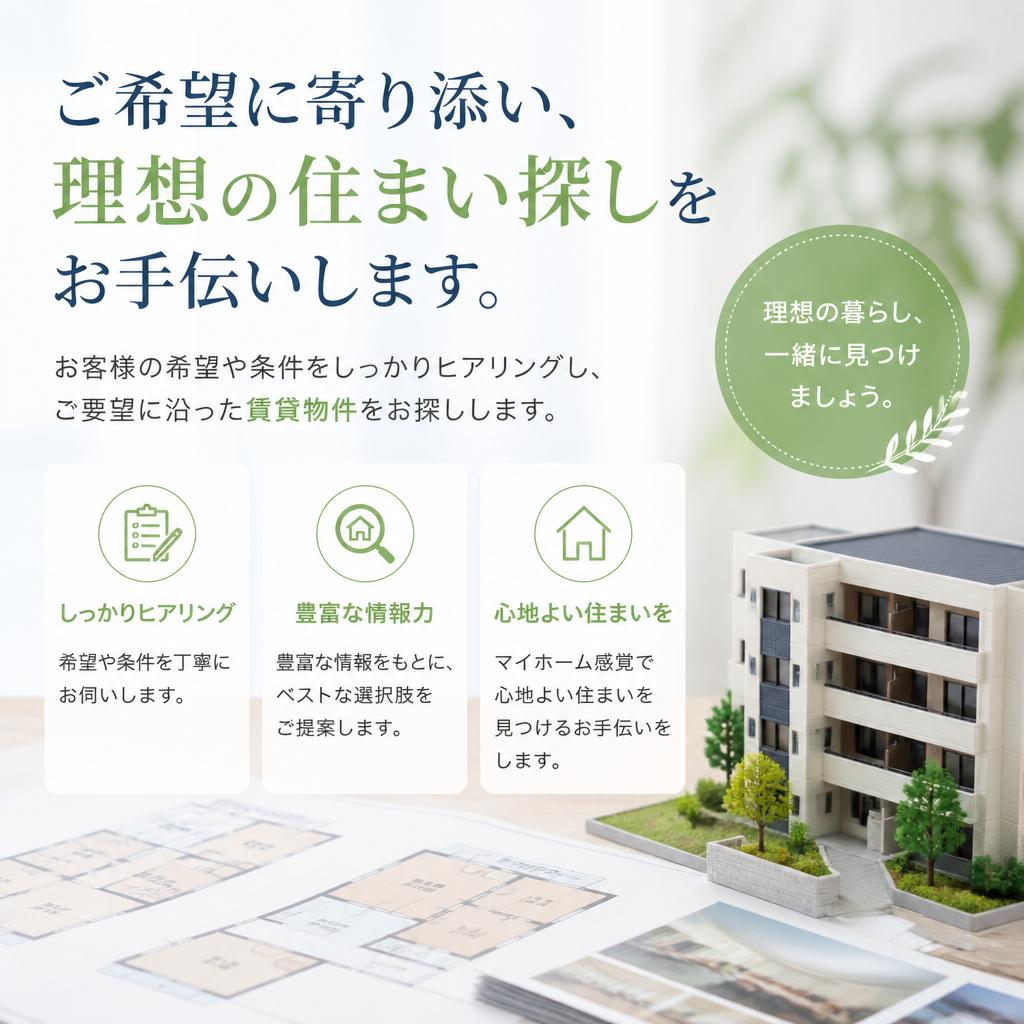 あなたの理想を叶える物件探し