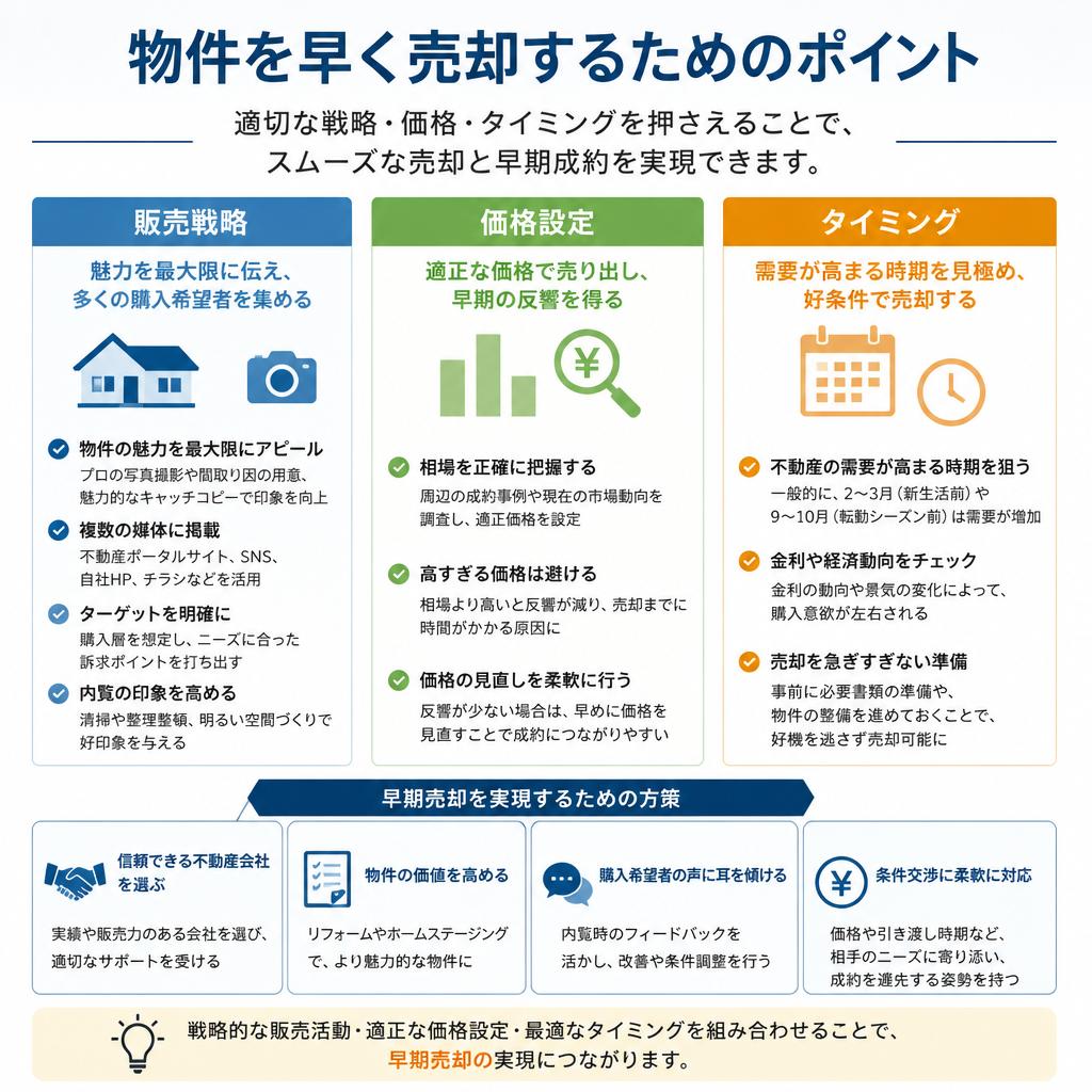 早期売却のためのポイント
