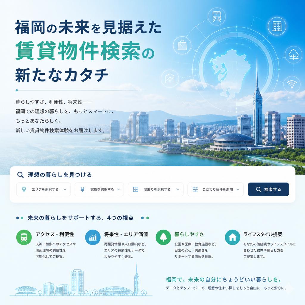 福岡の未来を見据えた賃貸物件検索の新たなカタチ