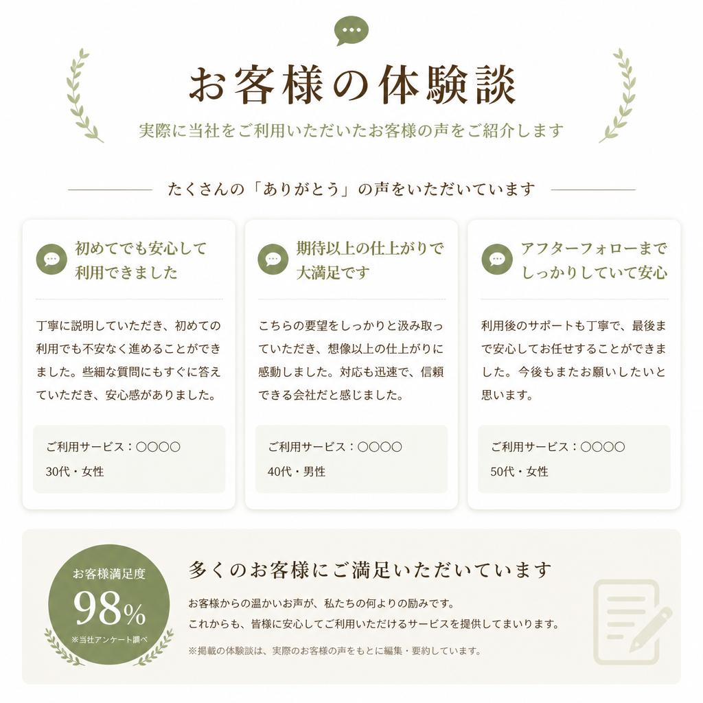お客様の声