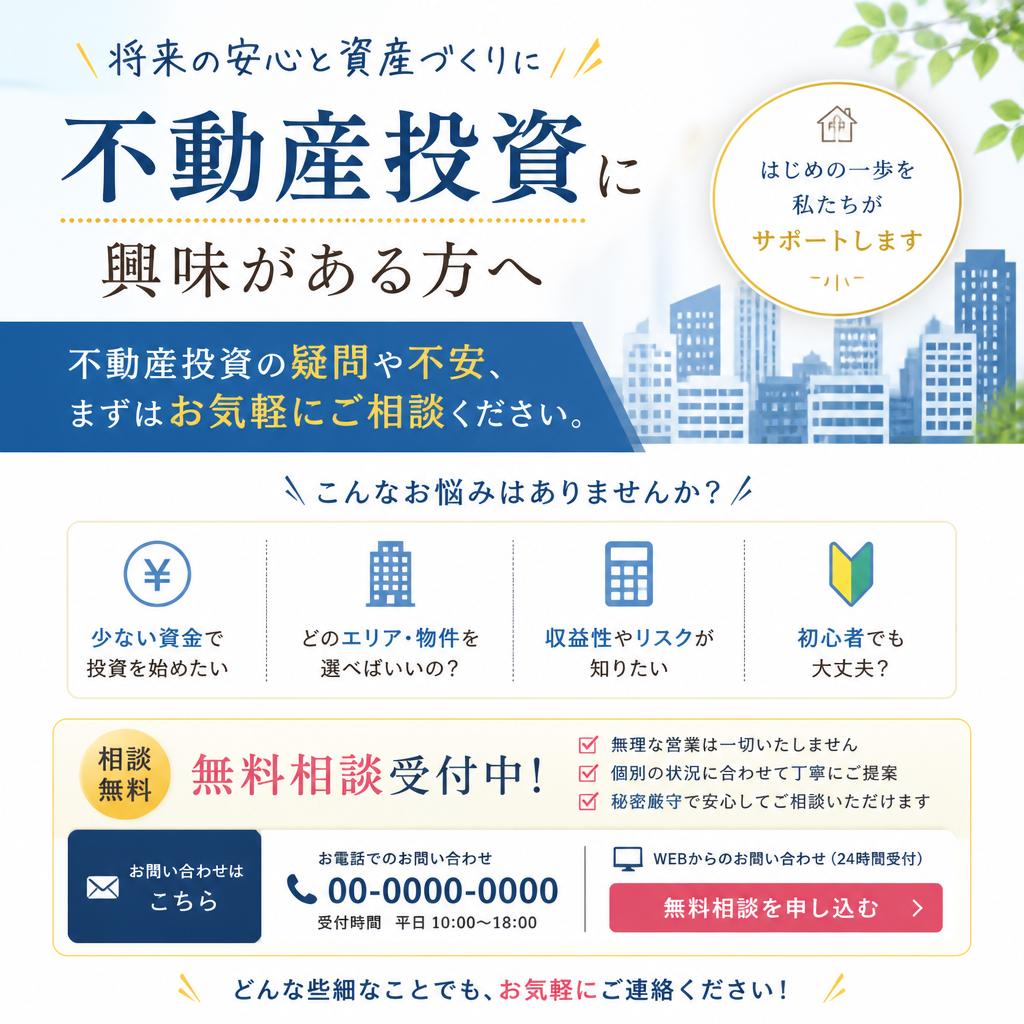 まずは無料相談から！