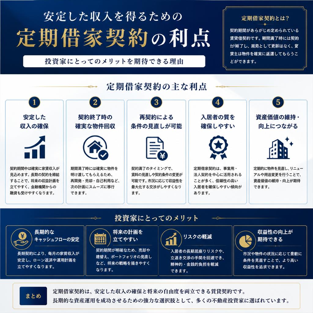 定期借家契約のメリット