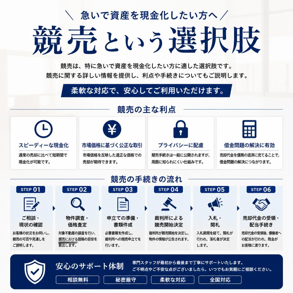 競売の仕組みとメリット